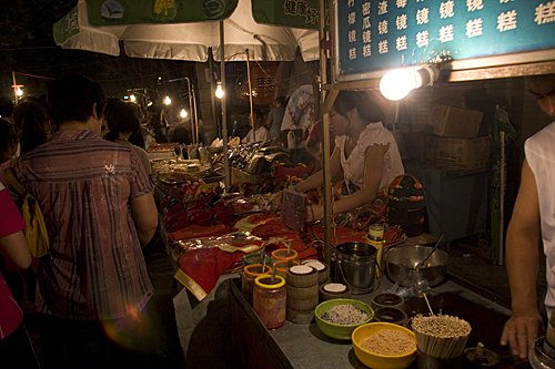Food and souvenier stalls