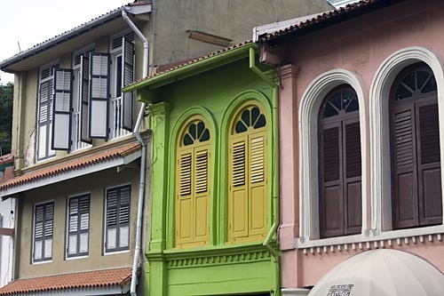 Colorful colonial buildings