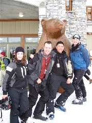 Kristen, Eric, me, and Kellie on Whistler.
