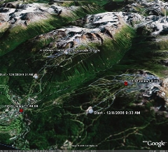3D map of my skiing on Whistler/Blackcomb