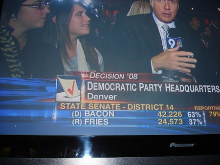 Colorado prefers Bacon to Fries 63% to 37%.