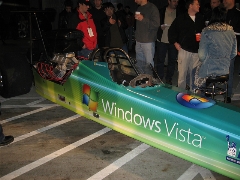 Vista race car (I think we're sponsoring the car).