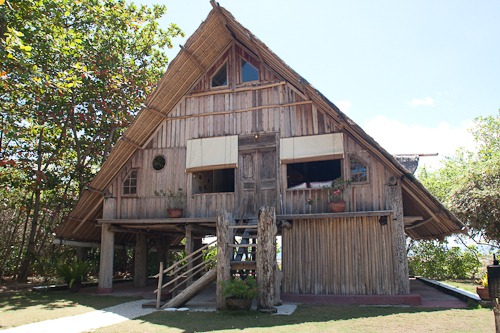 Big bungalow, up on stilts.