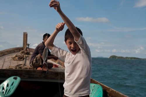 Andrew with a catch.