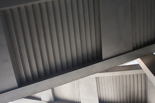 Bird's Nest Stadium from inside the frame.